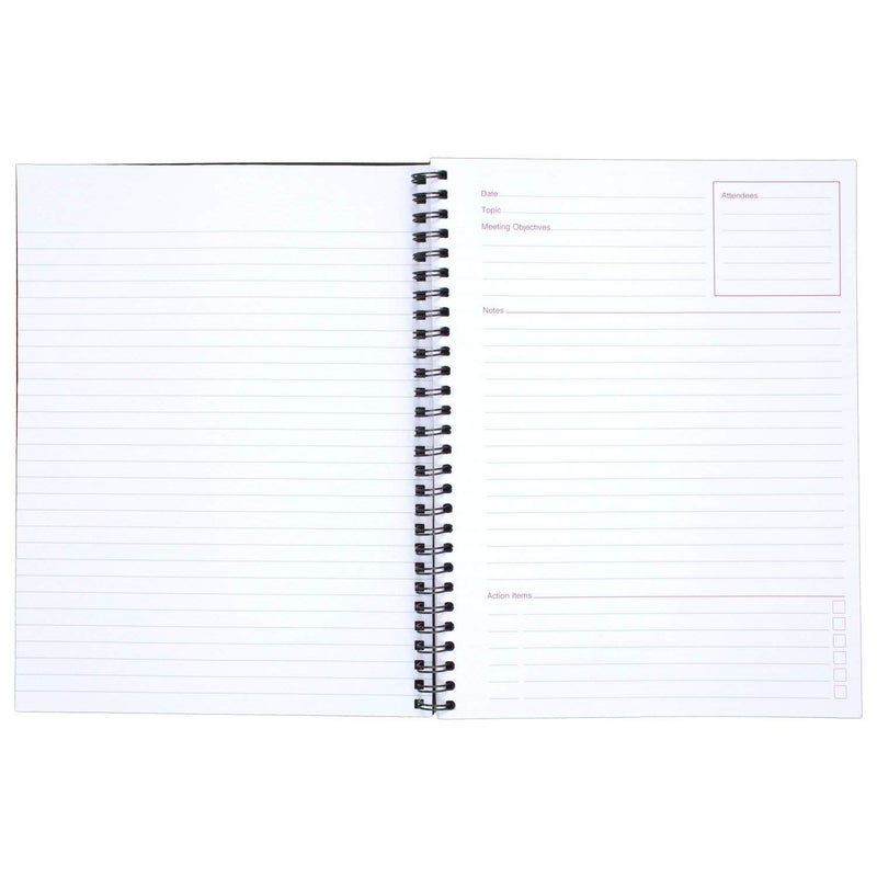 Cambridge Limited Notebook, 9-1/2â€ x 7-1/4â€, 80 Sheet Business/Meeting Notebook, Black, 4 Pack (06982) - Image 2